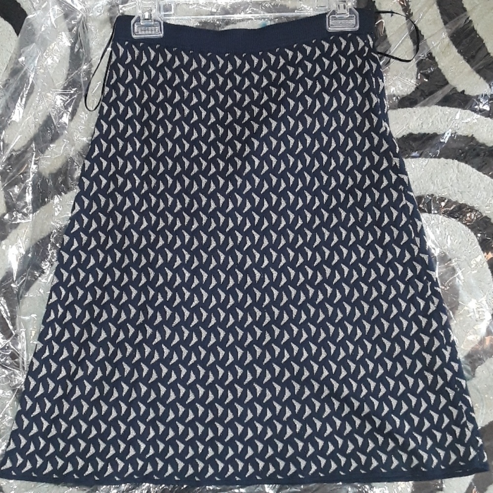 Navy Sweater A line Skirt